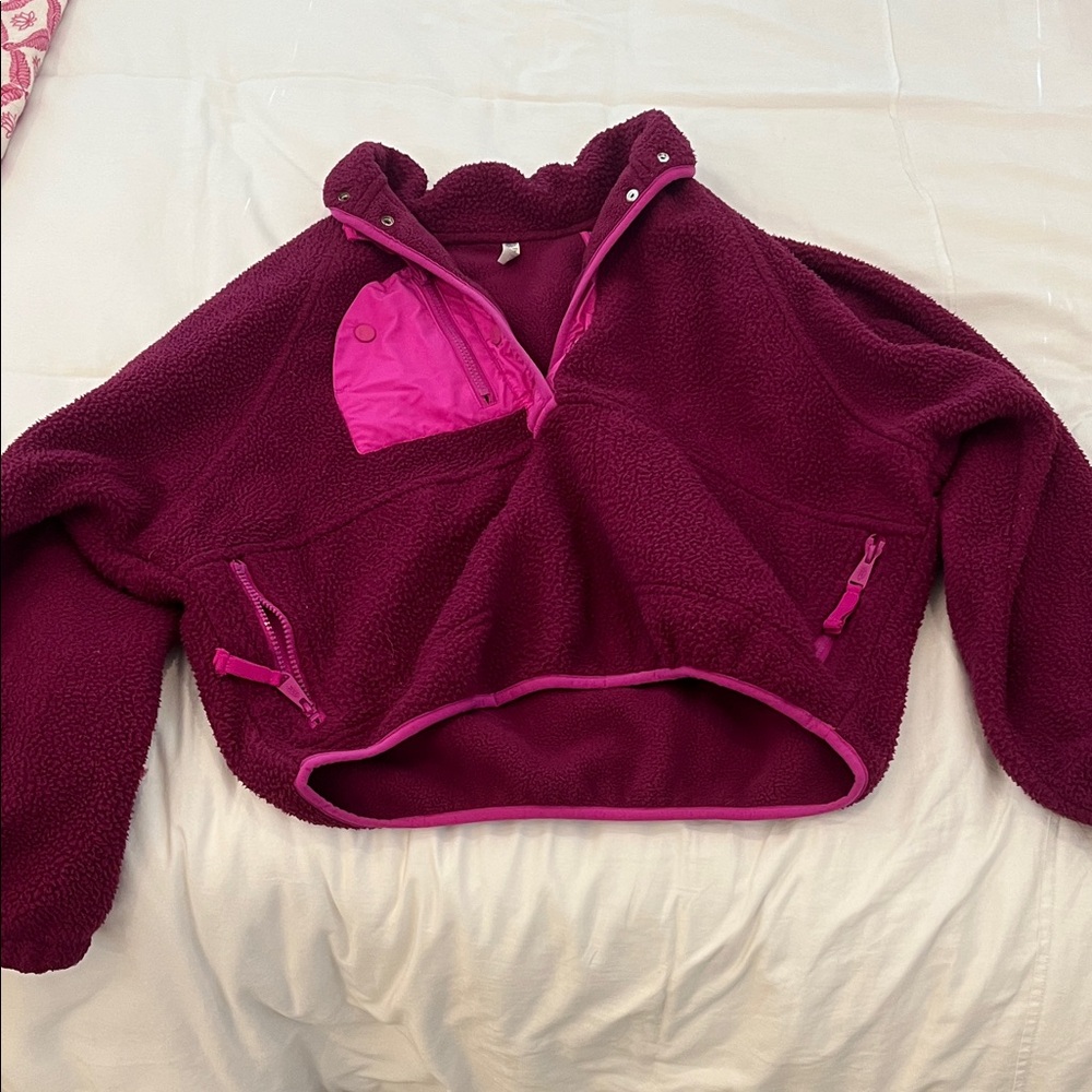 Free People “Hit The Slopes Fleece Pullover”